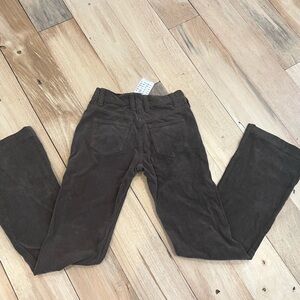 NWT Brandy Melville Brown Corduroy Low Rise Flare Pants-S NWT